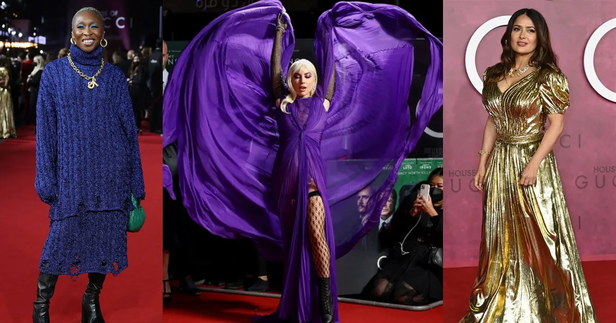 Warna-warni Gaya Artis di Premiere House of Gucci. Lady Gaga Tampil Bak Malaikat!