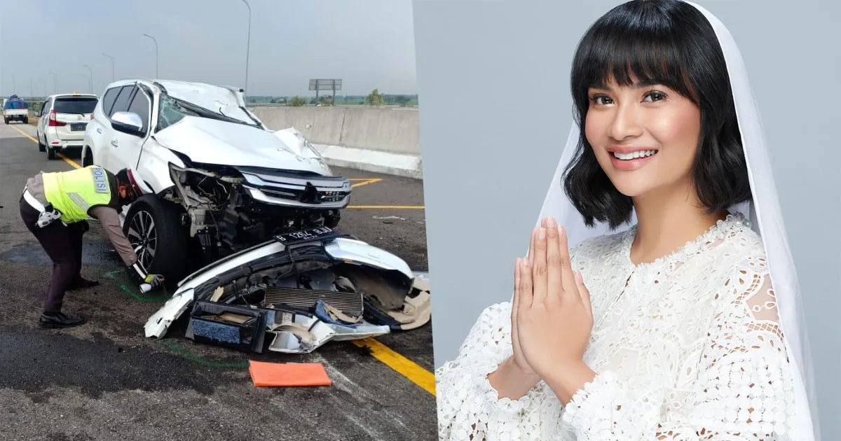 Tragis! Mobil Terpelanting 30 Meter, Vanessa Angel Terlempar Keluar