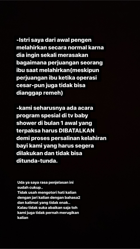insta story rizky billar