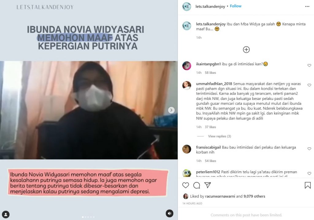 ibu novia widyasari