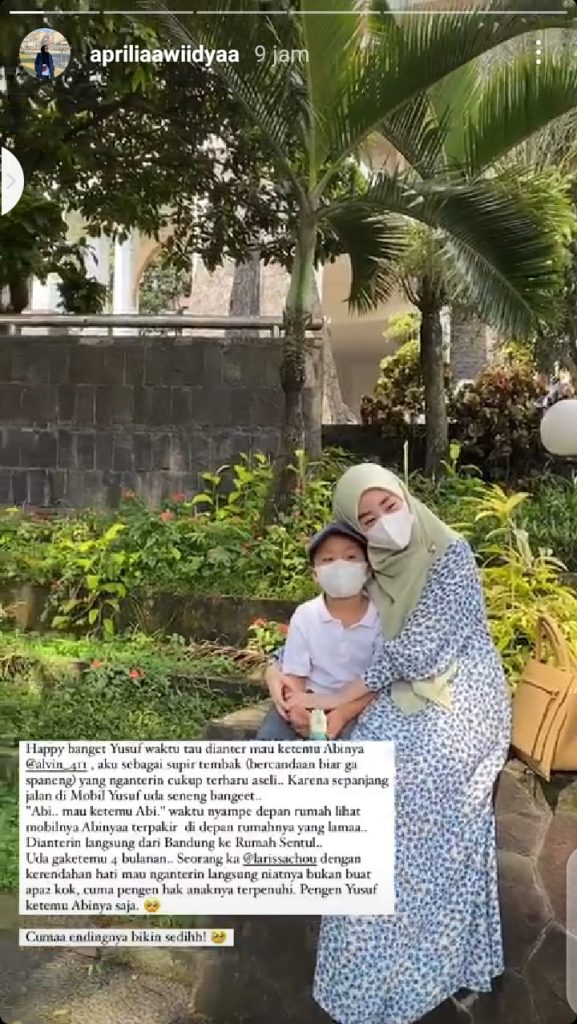 larissa chou antar anak temui alvin