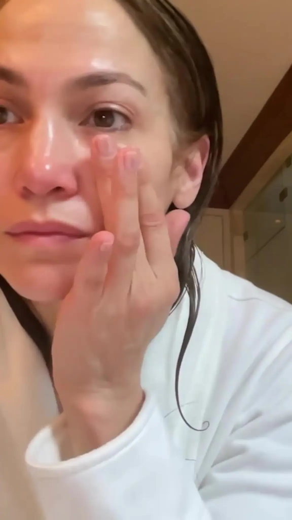 skincare routine jennifer lopez
