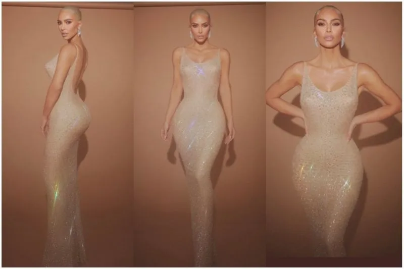 Pengorbanan Kim Kardashian Demi Kenakan Gaun Rp 70 Miliar Marilyn Monroe
