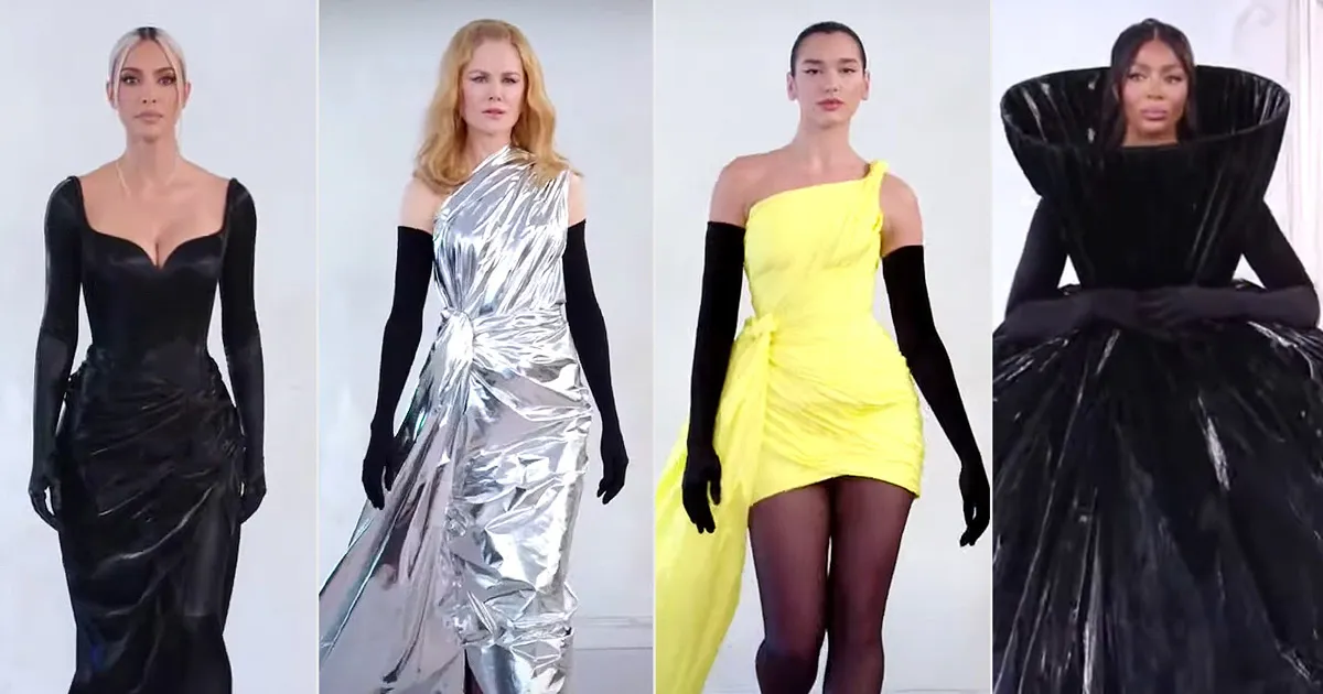 Adu Gaya Kim Kardashian, Nicole Kidman, dan Naomi Campbell di Balenciaga Runway