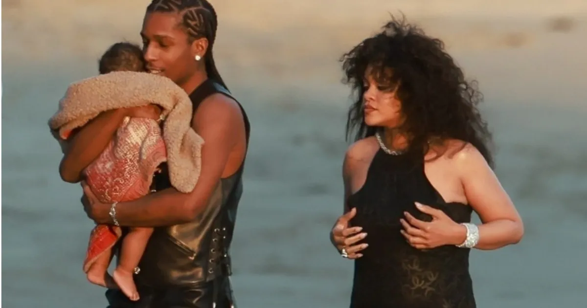 Pemotretan Perdana Keluarga Kecil Rihanna, Wajah Anak Jadi Sorotan