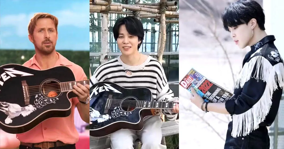 Jimin ‘BTS’ Sumringah Terima Hadiah Gitar dari Ryan Gosling