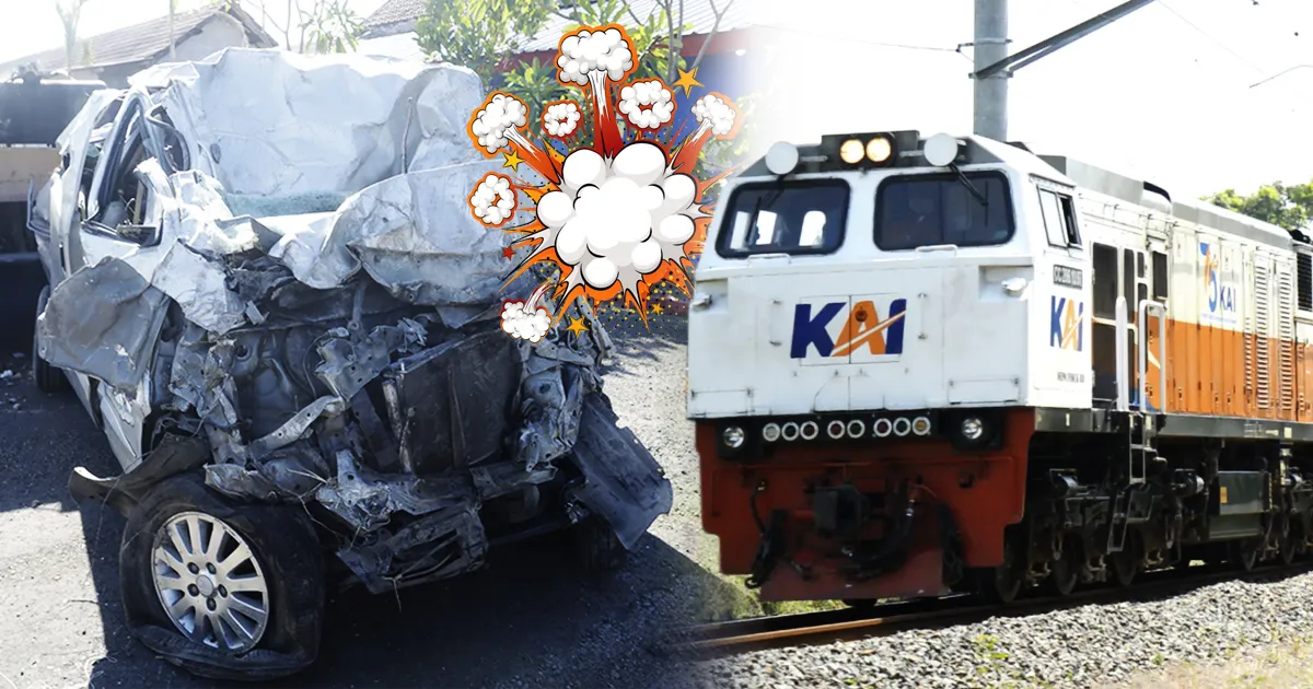 Niat Hati Menengok Nenek Buyut, Satu Keluarga Tewas Tersambar Kereta Api di Jombang
