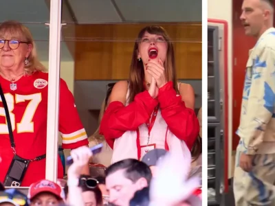 Dirumorkan Kencan, Taylor Swift Terciduk Bersama Travis Kelce di Pertandingan Kansas City