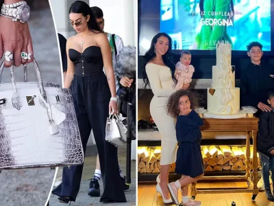 Milyaran! Tampilan Tas dari Kulit Perut Buaya Albino Milik Istri Cristiano Ronaldo