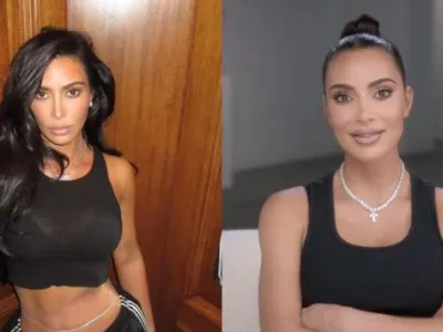 Unik! Kim Kardashian Gunakan Selotip Untuk Menutupi Celana yang Sobek