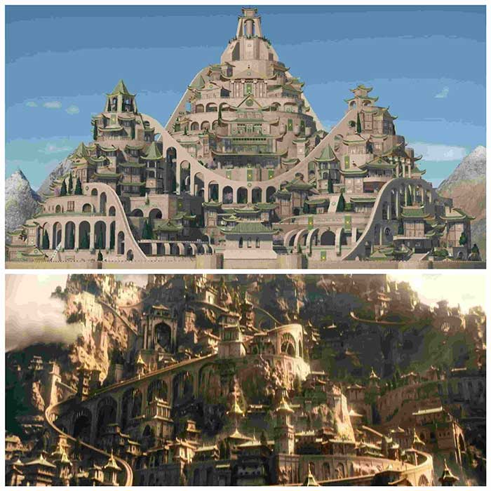 Kota Omashu di Avatar The Last Airbender Netflix