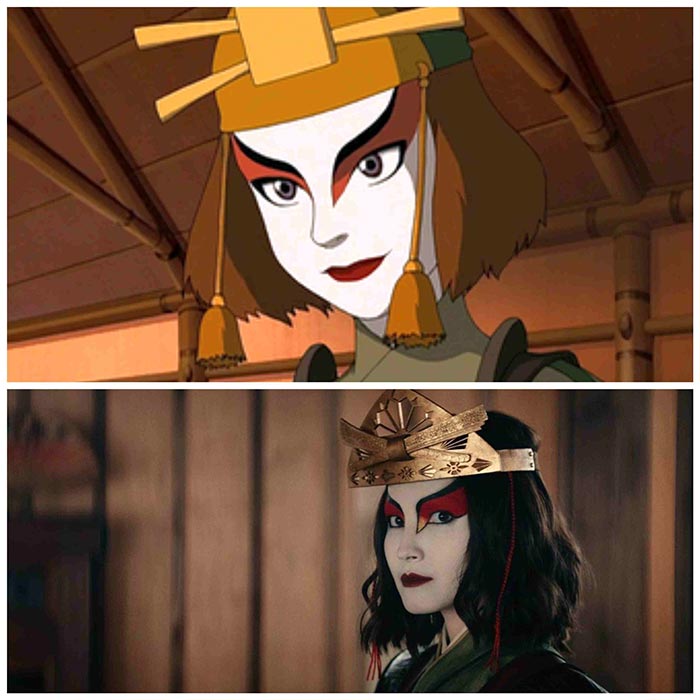 Suki di Avatar The Last Airbender Netflix