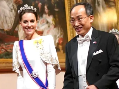 Pesona Kate Middleton Pakai Tiara Langka saat Sambut Presiden Korsel