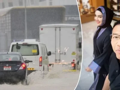 Anang dan Ashanty terjebak banjir di Dubai. Foto: Dok. Instagram @ananghijau