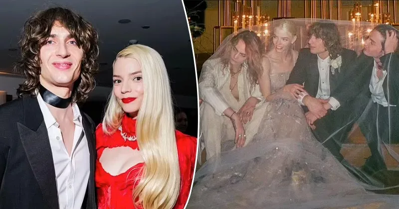 Intip Pernikahan Gothic Anya Taylor Joy dengan Malcolm McRae