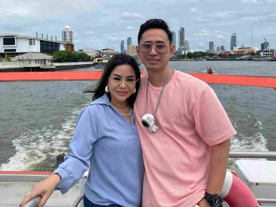 Anisa Bahar dan kekasihnya Edwin Bahari. (Foto: Instagram @anisa_bahar_new)