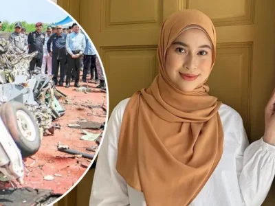 Keluarga Aktris Malaysia, Eyra Hazali, jadi salah satu korban tabrakan helikopter militer meninggal dunia. Foto : Kolase/Dok. The Star & eyra.hazali