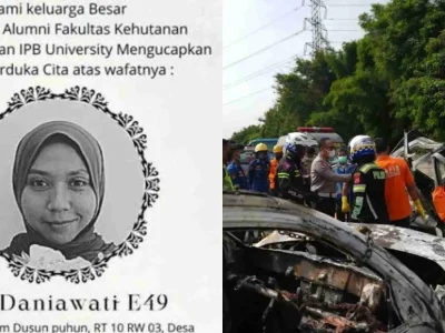Eva Daniawati, salah satu korban kecelakaan di Tol Jakarta Cikampek. (Foto: Istimewa)