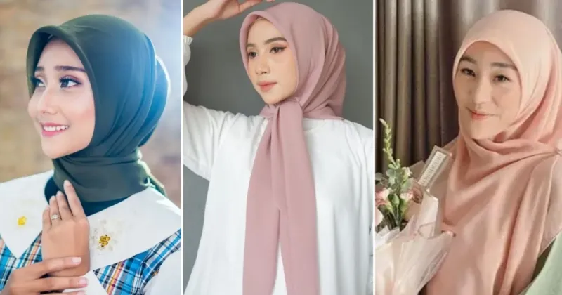 5 Tutorial Hijab Segi Empat Sebagai Pemanis Outfit Lebaran!