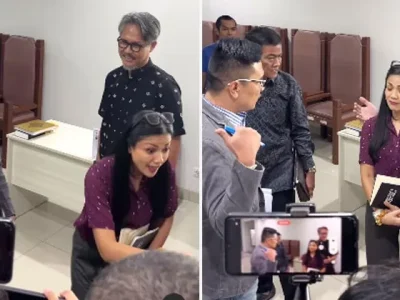 Nirina Zubir saat sidang kasus mafia tanah. Foto: Dok. Instagram @nirinazubir_