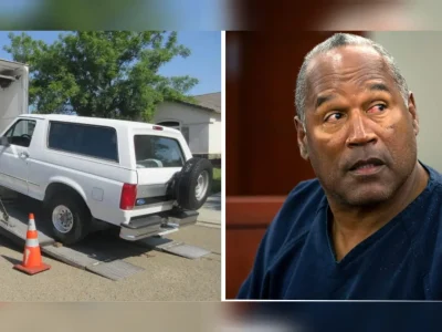 Mobil Ford Bronco putih milik OJ Simpson dijual. (Foto: Getty Images)