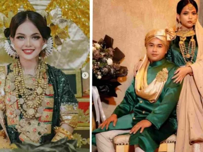 Putri Isnari dan anak bos Tambang Batubara, Muhammad Abdul Azis Alwi. (Foto: Instagram @da4_putri03)