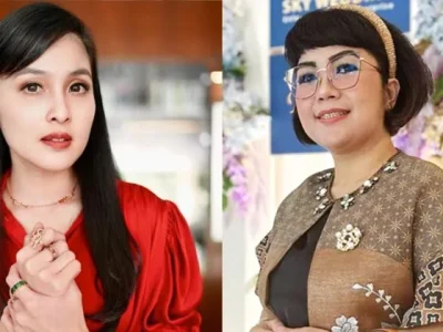 Sandra Dewi dan Joy Tobing. Suami kedua artis ini terseret kasus korupsi. Foto: Dok. Instagram @sandradewi88