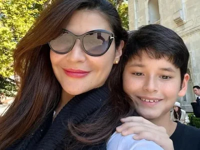 Tamara Blesszynski bersama anaknya Kenzou yang jadi korban tabrak lari. Foto: Dok. Instagram @tamarableszynskiofficial