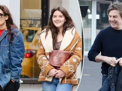 Tom Cruise dan putrinya Suri Cruise (tengah). Foto: Dok. ClickNews/BackGrid