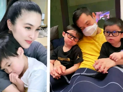 Sandra Dewi rindu momen bersama suami saat nonton bareng kedua anaknya. Foto : TikTok/sandradewi88_