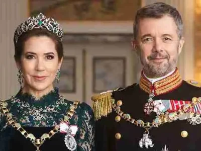 Potret gala resmi Raja Frederik dan Ratu Mary. Foto : Steen Evald/Kongehuset