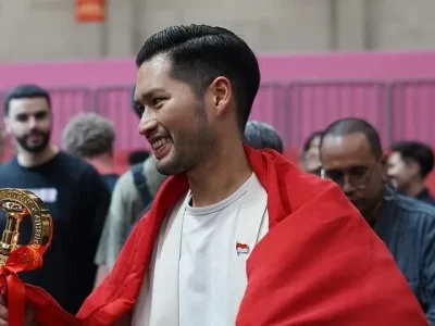 Mikael Jasin, Barista Indonesia menjadi pemenang World Barista Championship 2024 di BEXCO, Busan, Korea Selatan. Foto : Instagram/mikaeljasin