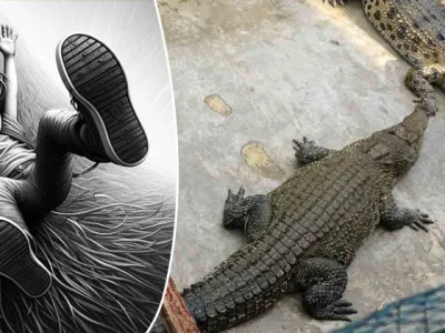 Ilustrasi ibu di India tega melempar anak ke sungai penuh buaya. Foto: Dok. Bing,com