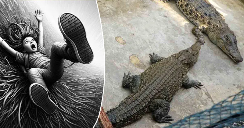 Tega! Ibu di India Lempar Anak Kandung ke Sungai Penuh Buaya