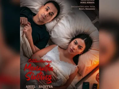 Film Catatan Harian Menantu Sinting yang dibintangi Raditya Dika dan Ariel Tatum. (Foto: Instagram)