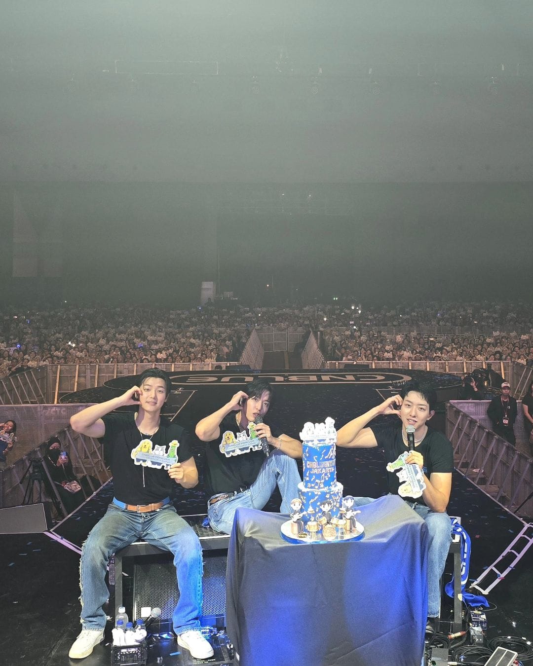 CNBLUE: Jung Yong Hwa (lead vocal, guitar), Kang Min Hyuk (drummer), dan Lee Jung Shin (rapper, bass). (Foto: Dok. Pri)