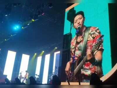 CNBLUE gelar konser di Jakarta, Sabtu (25/5) malam. (Foto: Agnes/Nyata)