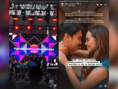 Sering dijadikan bahan sindiran dan dibuat nangis oleh Nopek dan Denny Caknan, Happy Asmara Beri Dukungan Romantis untuk Gilga
