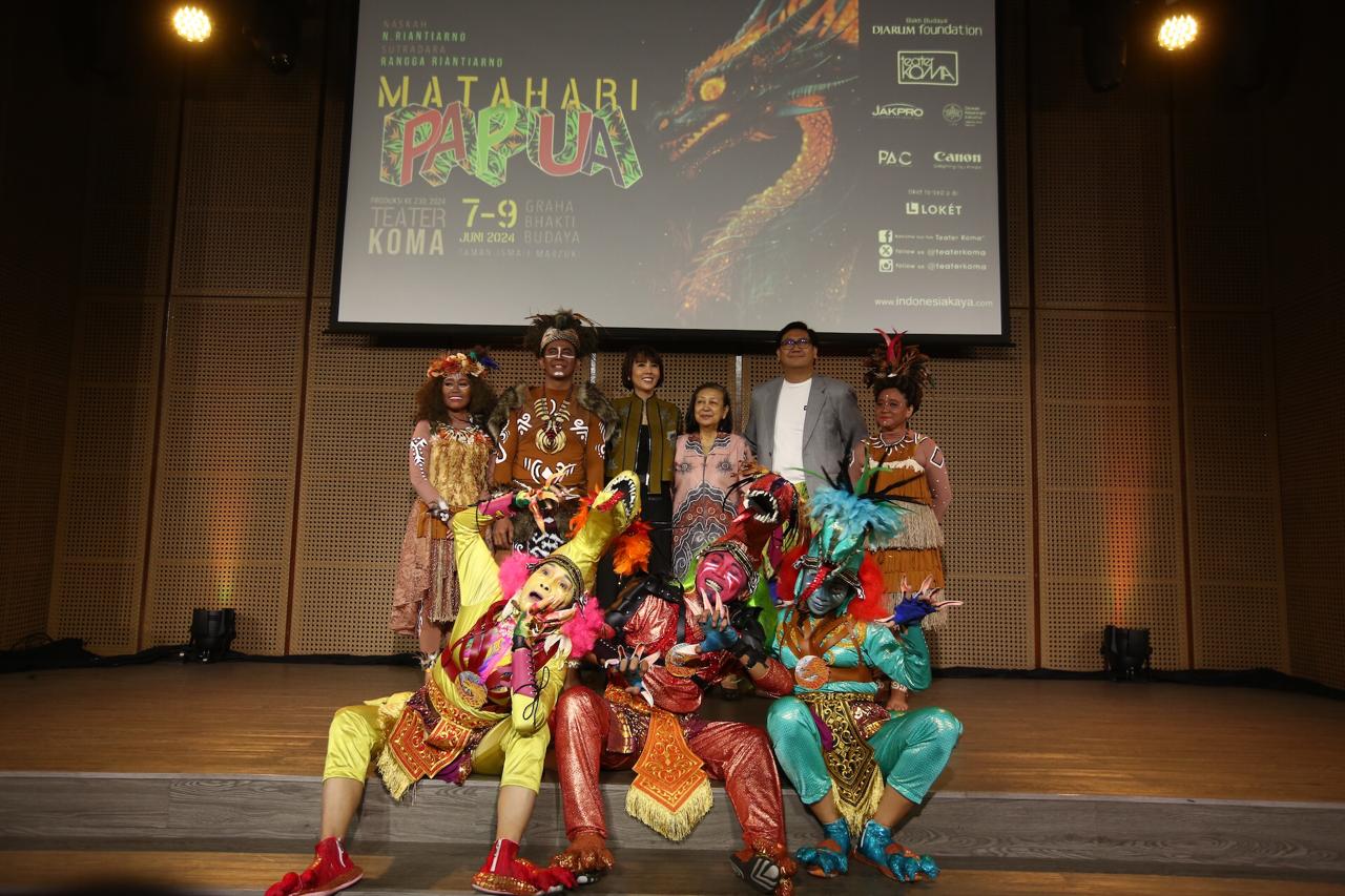 Pertunjukan Matahari Papua di Teater Koma. (Foto: Naomi/Nyata)