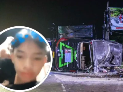 Detik-detik Kecelakaan Bus di Subang sempat terekam oleh salah seorang penumpang yang selamat. (Foto: Getty Images via X)