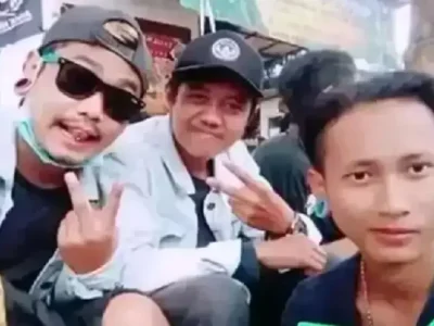 BEREDAR: Diduga Egi (kiri) bersama dua rekannya yang terlibat dalam pembunuhan Vina Cirebon 2016 silam. (Foto: Istimewa)