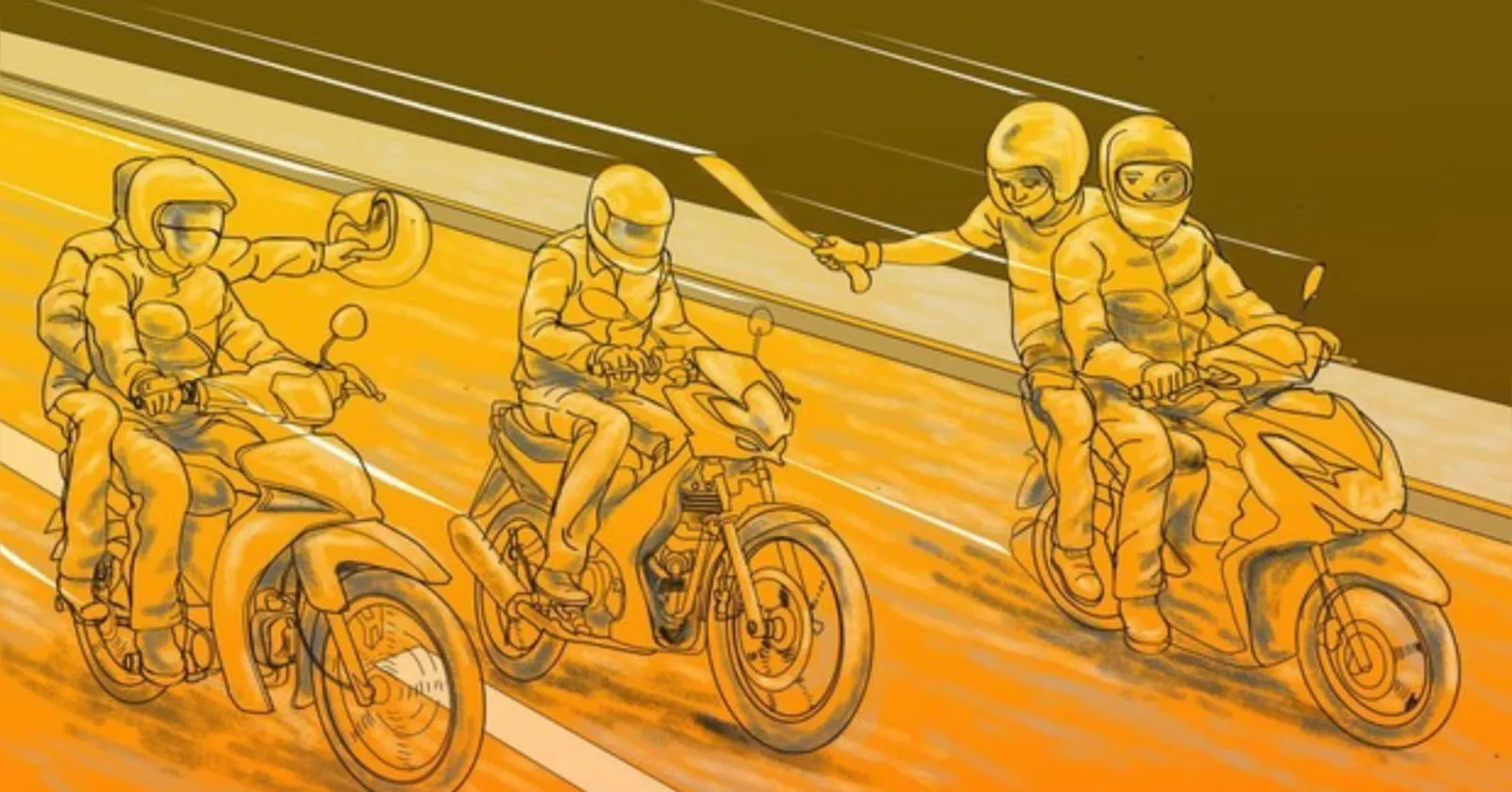 Kekejaman Gangster Tembalang, Bacok Warga hingga Rampas Motor