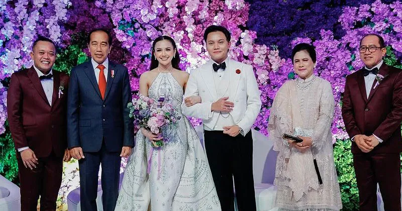 Meriahnya Resepsi Pernikahan Rizky Febian dan Mahalini, Jokowi Turut Hadir