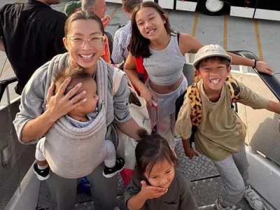 Momen Jennifer Bachdim berlibur ke London bersama keempat buah hatinya tanpa sang suami. (Foto: Instagram/@jenniferbachdim)