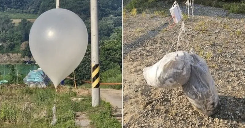 Ratusan Balon Berisi Sampah dan Kotoran Dikirim Korut ke Korsel
