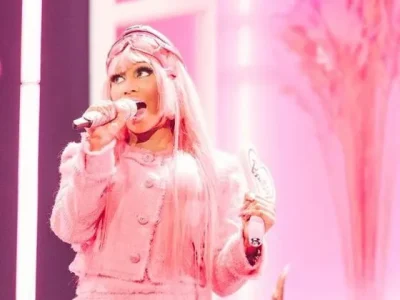 Momen aksi panggung rapper Nicki Minaj di salah satu konsernya. (Instagram/@nickiminaj)