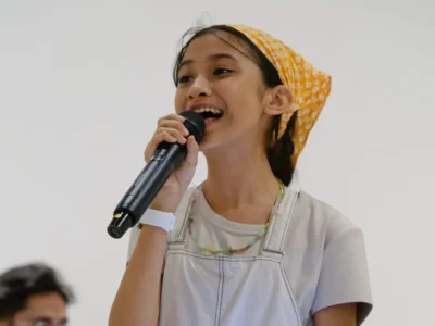 Quinn Salman saat casting karakter Ara untuk pertunjukkan musikal Keluarga Cemara. (Foto: Dok. GoodWork)