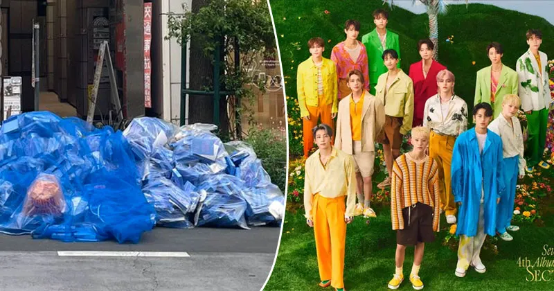 Penggemar Geram, Ratusan Album SEVENTEEN Dibuang di Pinggir Jalan