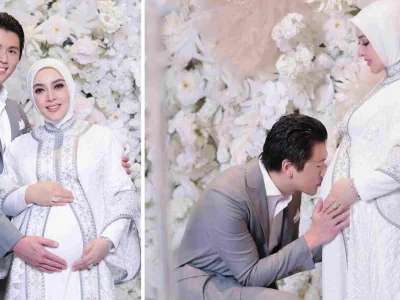 Syahrini pamer buncitnya yang menandakan istri Reino Barack itu hamil. (Foto: Instagram/princesssyahrini)