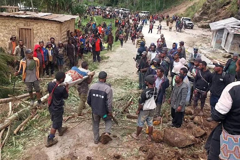 Duka Mendalam Longsor Papua Nugini